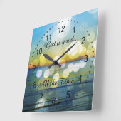 Gott ist zitieren ständig gut quadratische wanduhr (Winkel)