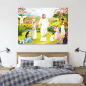 Gott Jesus Christus Bibel Engel Christentum Religi Leinwanddruck (Insitu (Schlafzimmer))