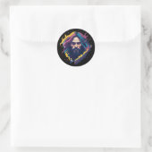 Gott Jesus Christus Runder Aufkleber (Tasche)