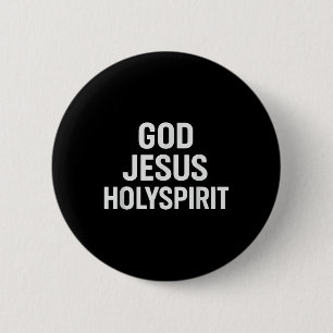 Gott Jesus Heiliger Geist Christlicher Glaube Kirc Button