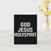Gott Jesus Heiliger Geist Christlicher Glaube Kirc Karte (Gelbe Blume)