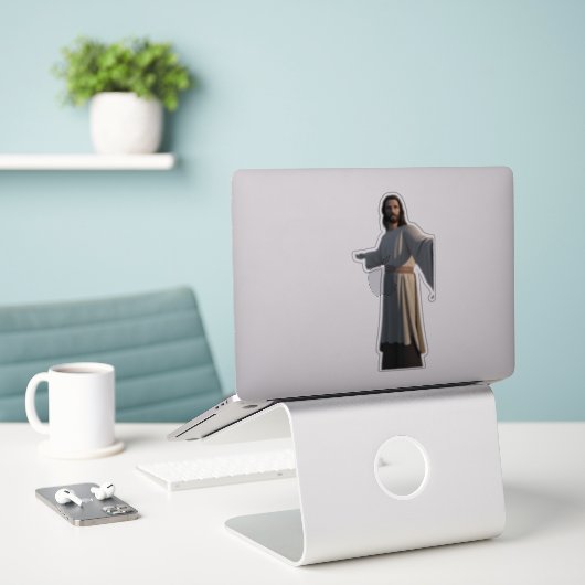 Gott Jesus Religious Christlich Aufkleber (Laptop auf Schreibtisch)