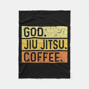 Gott Jiu Jitsu Kaffee Jesus brasilianische Kampfsp Fleecedecke