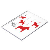Gott jul! Dala Horse Notebook Notizblock (Linke Seite)