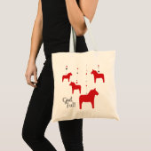Gott jul! Dala Horse Tote Bag Tragetasche (Vorderseite (Produkt))