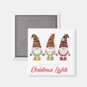 Gott Jul Gnome Tomte meine Lieblingsfarbe ist Weih Magnet (Vorderseite/Rückseite)