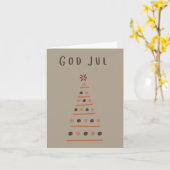 Gott jul (julkort) Schwedens Weihnachten Karte (Gelbe Blume)