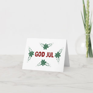 Gott Jul (Julkort) Schwedisches Weihnachtsfest Karte