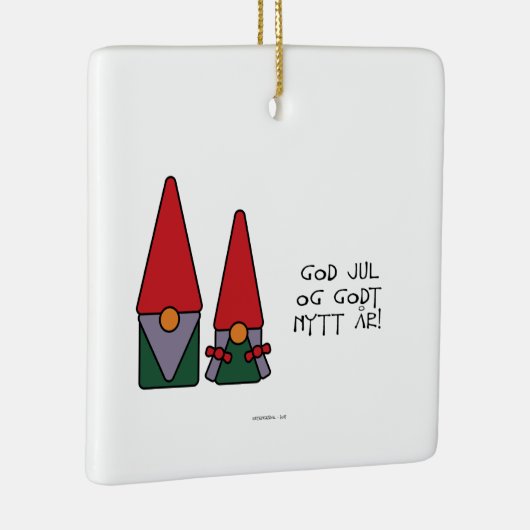 Gott Jul Keramikornament (Rechts)