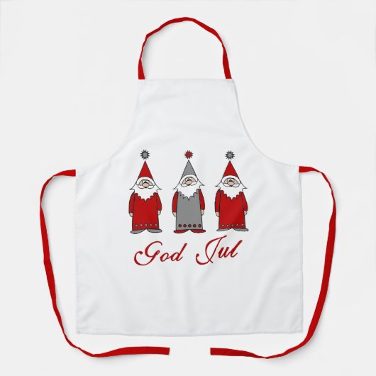 Gott Jul | Niedlich Funny Norwegens Frohe Weihnach Schürze (Vorderseite)