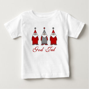 Gott Jul Niedlich Funny Tomten Baby T-shirt