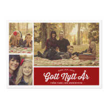 Gott Jul och Gott Nytt År hälsning