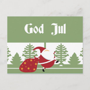 Gott Jul Sankt Feiertagspostkarte