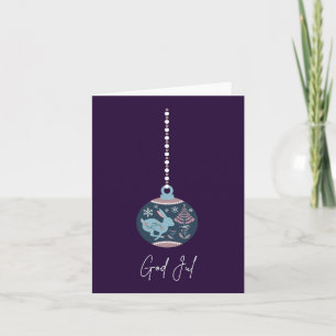 Gott Jul, schwedisches Weihnachten Karte