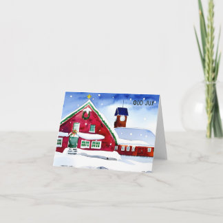 Gott Jul, schwedisches Weihnachten Karte