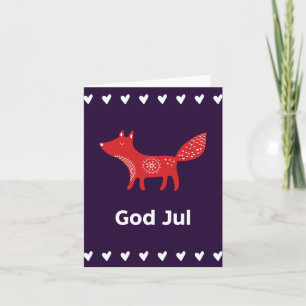 Gott Jul, schwedisches Weihnachten Karte