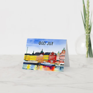 Gott Jul, schwedisches Weihnachten Karte