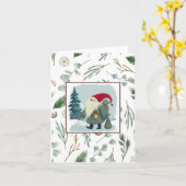 Gott Jul, skandinavisches Weihnachten Karte (Gelbe Blume)