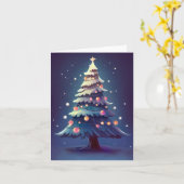 Gott Jul, skandinavisches Weihnachten Karte (Gelbe Blume)