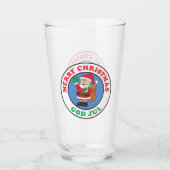 Gott Jul Swedish Christmas Santa Glas (Rückseite)