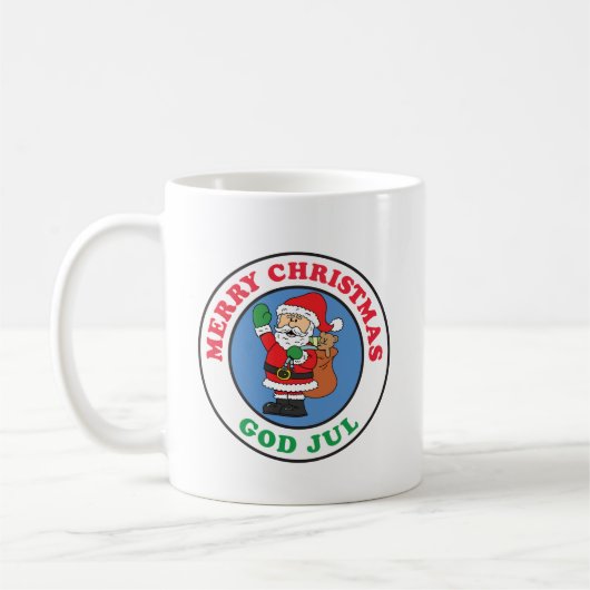 Gott Jul Swedish Christmas Santa Kaffeetasse (Links)