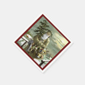 Gott Jul Swedish Santa Serviette (Ecke)
