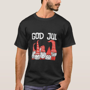 Gott Jul Three Nordic Gnomes Swedish Norwegische C T-Shirt