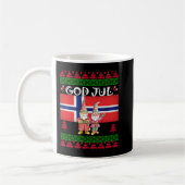 Gott Jul Ugly Norwegen Flag Weihnachtsskandinavien Kaffeetasse (Links)