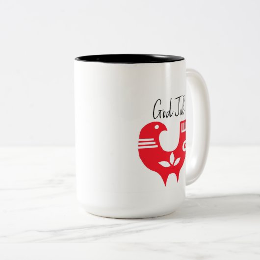 Gott Jul Zweifarbige Tasse (VorderseiteRechts)