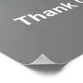 Gott Kaffee Bluish White und Mauve Poster (Ecke)