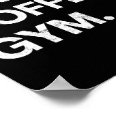 Gott Kaffeemaschine Funny Christlich Workout T-Shi Poster (Ecke)