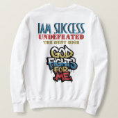 GOTT KÄMPFT FÜR MICH SWEATSHIRT (Design Rückseite)