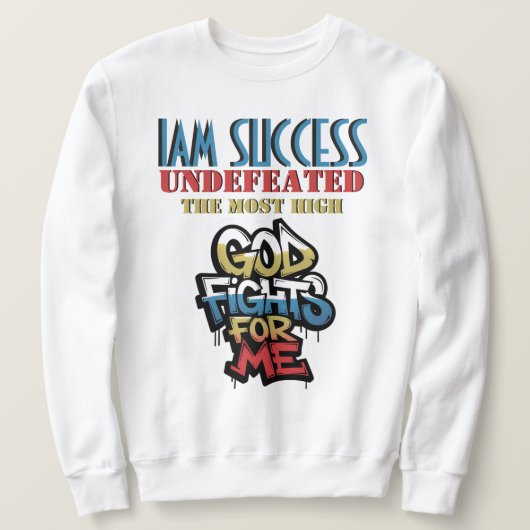 GOTT KÄMPFT FÜR MICH SWEATSHIRT (Design vorne)