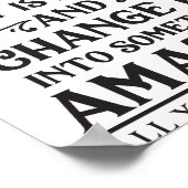 Gott kann das wiederherstellen, was kaputt ist poster (Ecke)