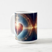 Gott kann ein gebrochenes Herz heilen Kaffeetasse (Vorderseite Links)