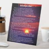 Gott kennen sockelschild (In Situ)