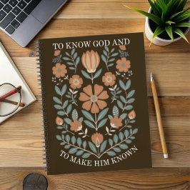 Gott kennen und Ihn kennen Notizblock