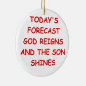 GOTT KERAMIKORNAMENT (Rechts)