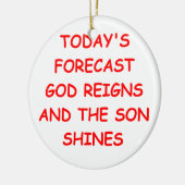 GOTT KERAMIKORNAMENT (Links)