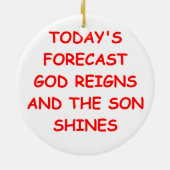 GOTT KERAMIKORNAMENT (Hinten)