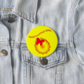 Gott-kleines Mädchen Button (Beispiel)