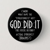 GOTT knöpfte ES (Entwurf 3) Button (Vorderseite)