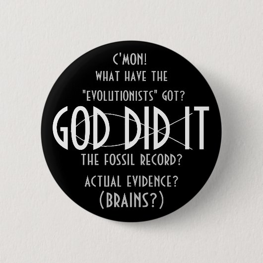 GOTT knöpfte ES (Entwurf 3) Button (Vorderseite)