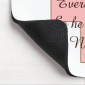 Gott könnte nicht PFLEGT überall rosa Kreuz Mousepad (Ecke)