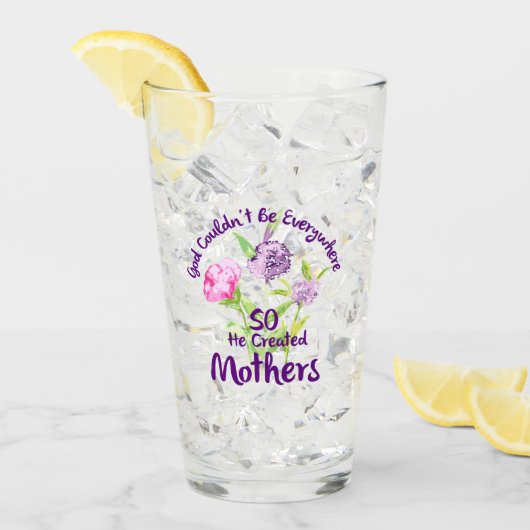 Gott konnte nicht überall sein, also erschuf er Mü Glas (Vorderseite Ice)