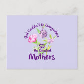 Gott konnte nicht überall sein, also erschuf er Mü Postkarte (Vorderseite)