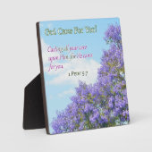 Gott kümmert sich um dich! fotoplatte (Vorderseite)