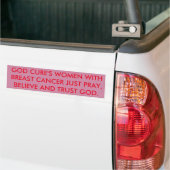 GOTT KURIERT BRUSTKREBS AUTOAUFKLEBER (Auf Lkw)