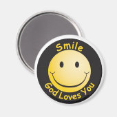 Gott lächeln Liebe Sie Magnet (Vorderseite/Rückseite)