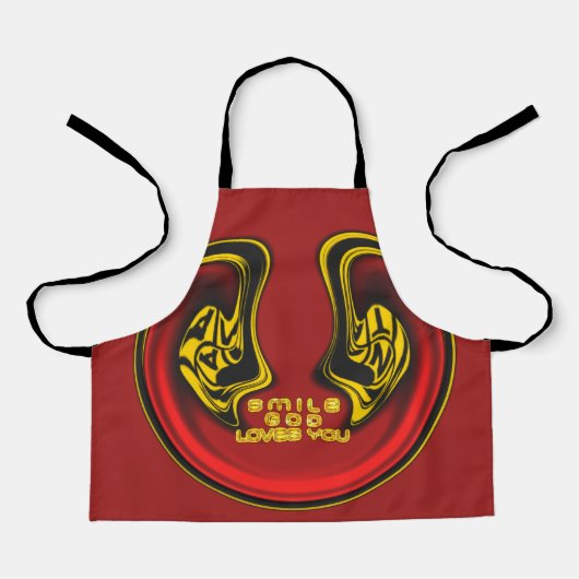 Gott lächeln Lieben Sie Geschenk des Lebens Neuest Schürze (Vorderseite)